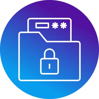 kilit düz simge vektör çizim