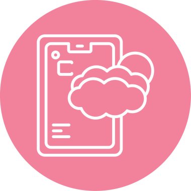 Meteoroloji ikonu ana hatları. vektör illüstrasyonu 