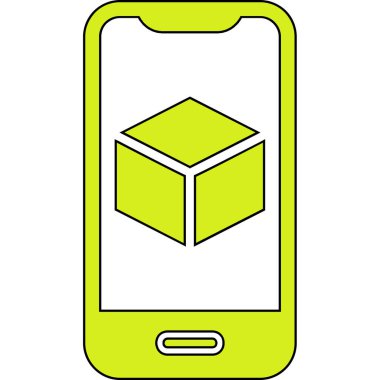 Görüntüde Artırılmış Gerçeklik simgesine sahip akıllı telefon 