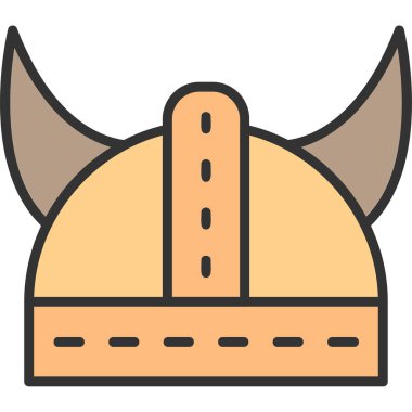 Kask simgesi vektör illüstrasyonu 