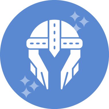 Kask simgesi vektör illüstrasyonu 