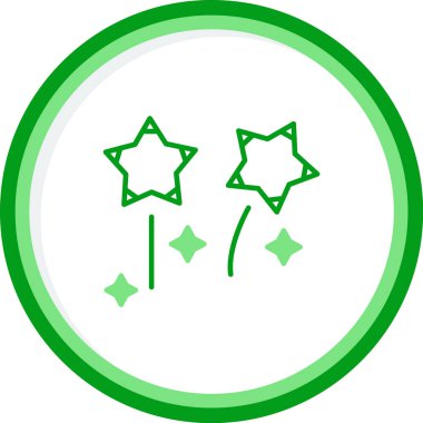 Havai fişek web simgesi, vektör illüstrasyonu 