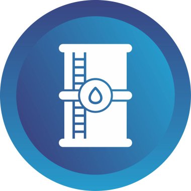 Petrol varili ikonu. Web simgesi vektör illüstrasyonu