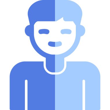  Erkek kullanıcı. Web simgesi basit illüstrasyon