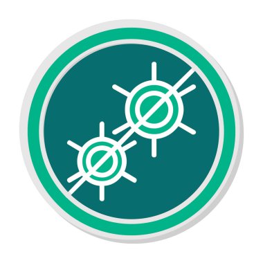 Antibakteriyel modern simgenin vektör çizimi        