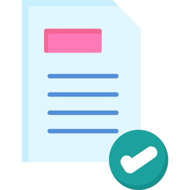 Belge. Web simgesi basit illüstrasyon 