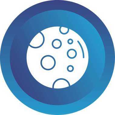 Dolunay simgesi, vektör illüstrasyonu