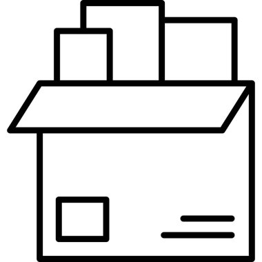  dağıtım paketi web simgesi basit illüstrasyon