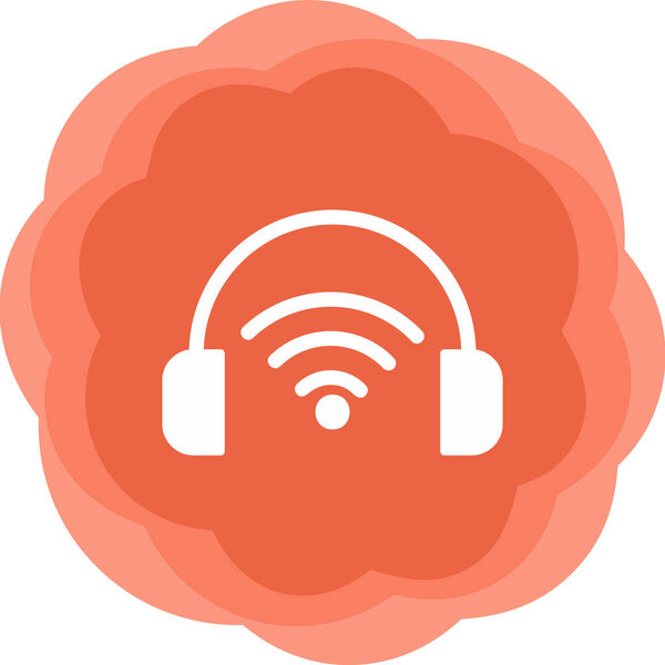 Online Podcast icon vector illustration