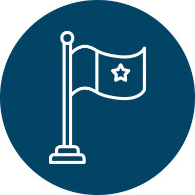 bayrak web simge vektör çizim