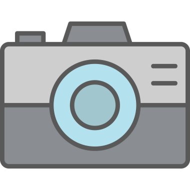 kamera simgesi vektör illüstrasyonu 