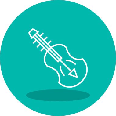 Keman Ağı ikon vektör illüstrasyonu