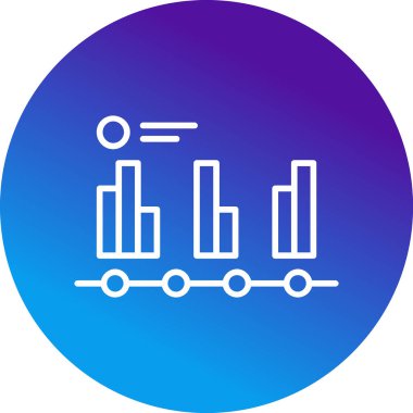 Diyagram web simgesi basit illüstrasyon 