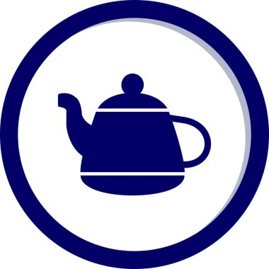 Vektör illüstrasyonu, çaydanlık ağı simgesi 