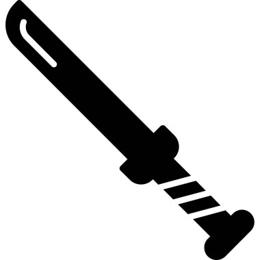 Bir kılıç simgesinin vektör illüstrasyonu 