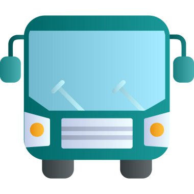 bus simgesi vektör illüstrasyonu