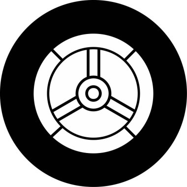 lastik simgesi vektör illüstrasyonu 