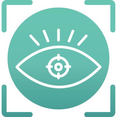 vizyon web simgesi, vektör illüstrasyonu 