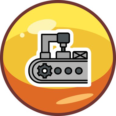 Modern taşıyıcı simgesinin vektör illüstrasyonu