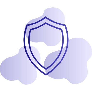 Ağ için koruma kalkanı vektör simgesi 