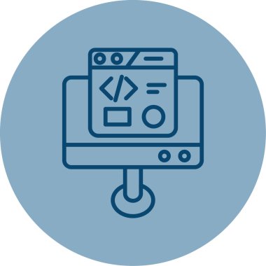 Geliştirme simgesi, vektör illüstrasyonu basit tasarım