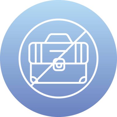 İşsizlik simgesi, vektör illüstrasyonu 