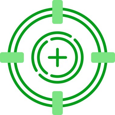 Crosshair simgesi, vektör illüstrasyonu basit tasarım