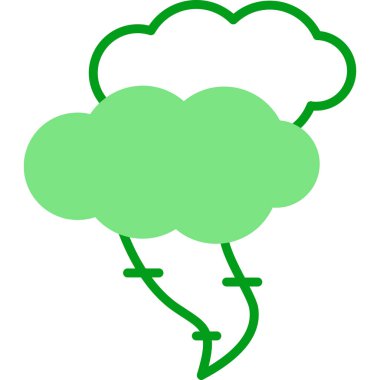 Kasırga. Web simgesi basit illüstrasyon                    