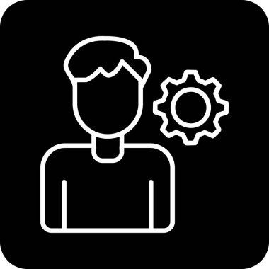 kişisel beceri simgesi, vektör illüstrasyonu basit tasarım