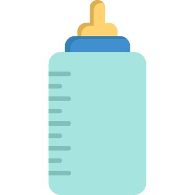 bebek şişe simgesi, vektör illüstrasyonu