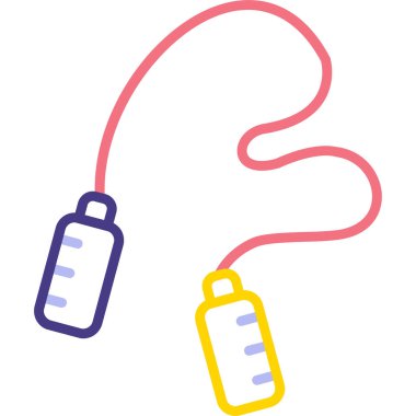 atlama ipi web simgesi, illüstrasyon vektör