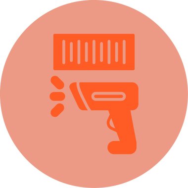 Barkod Tarayıcı simgesi, vektör illüstrasyonu