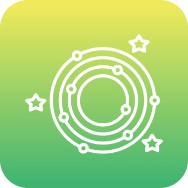 Galaxy web simgesinin vektör illüstrasyonu 