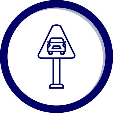 Trafik işareti simgesi Web illüstrasyonu