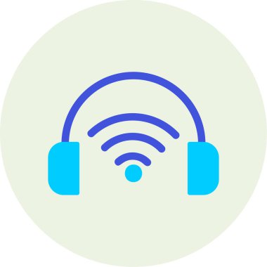 Çevrimiçi Podcast ikon vektör çizimi