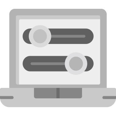 Simgeleri aç / kapat, vektör illüstrasyonu basit tasarım