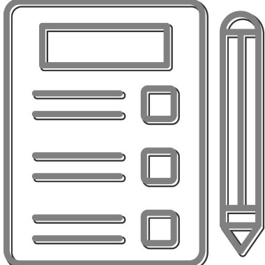 Yapılacaklar listesi. Web simgesi basit tasarım 