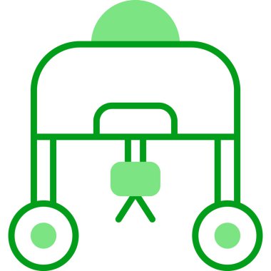 Yabani ot ağı simgesi, vektör illüstrasyonu