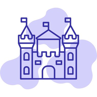 Castle vektör resimleme tasarımı