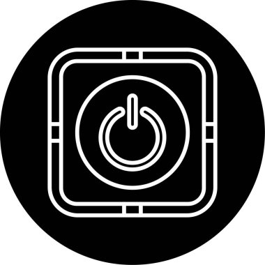 güç düğmesi vektör illüstrasyonu 