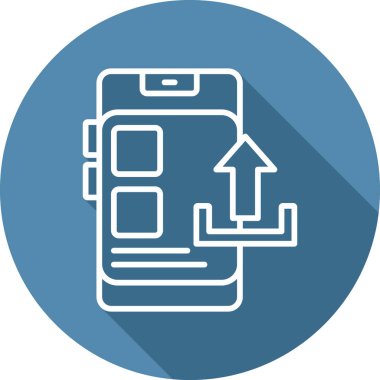 vector illustration of Upload modern icon                