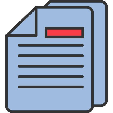 dokümanlar web simgesi vektör illüstrasyonu