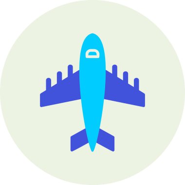 Uçak. Web simgesi basit illüstrasyon 