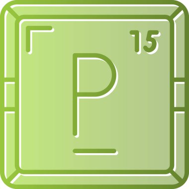 Fosfor simgesi vektör illüstrasyonu