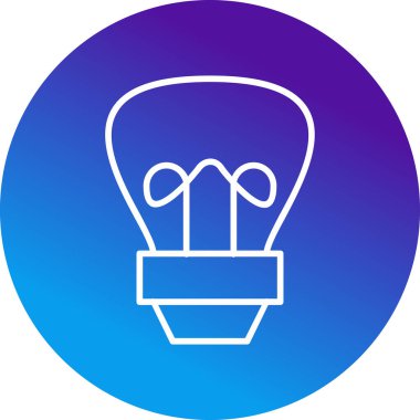 Ampul simgesi. vektör illüstrasyonu 