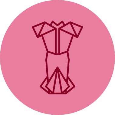 elbise simgesi, vektör illüstrasyonu 