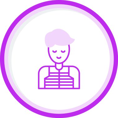 avatar male icon, vector illustration 