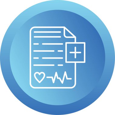 Sağlık Denetimi panosu simgesi, vektör illüstrasyonu 