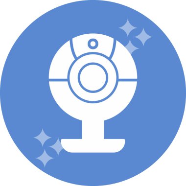 Web kamera simge vektör çizim