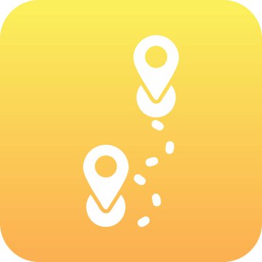 Rotadan. Web simgesi basit illüstrasyon